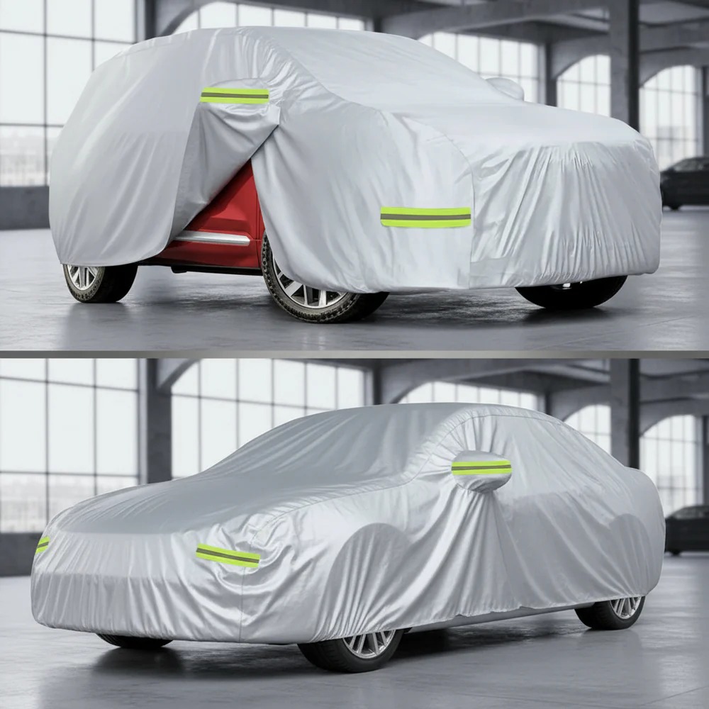 Car Dust Cover with Zipper Opening - Image 4